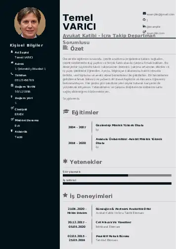 Hukuk Sekreteri Cv Örnekleri cv indir